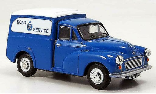Morris Minor Van 1/43 Oxford blu bianco furgone RAC Road Service modellini auto