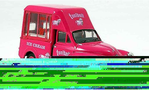 Morris Minor Van 1/43 Oxford rosa Tonibell Hochtetto Eiswagen modellini auto