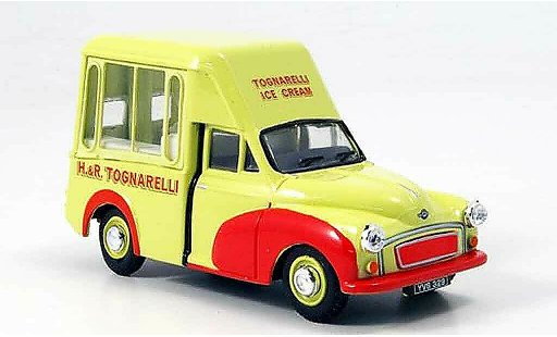Morris Minor Van 1/43 Oxford Tognarelli Ice Cream Hochtetto Eiswagen modellini auto