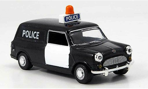 Austin Mini Van police 1/43 Oxford nero bianco West Riding modellini auto