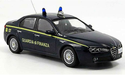 Alfa Romeo 159 polizia 1/43 M4 guardia di finanza b quality 2005 modellini auto