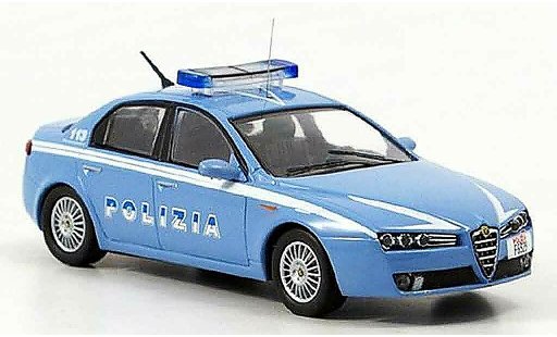 Alfa Romeo 159 polizia 1/43 M4 police b quality 2005 modellini auto