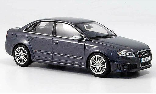 Audi RS4 berline 1/43 Minichamps grigio Berlina 2006 modellini auto
