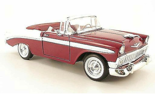 Chevrolet Bel Air Coupe 1/18 Yat Ming 1956 lilla/bianco modellini auto