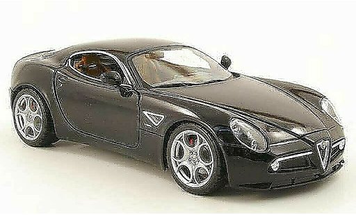 Alfa Romeo 8C competizione 1/18 Burago nero 2003 modellini auto