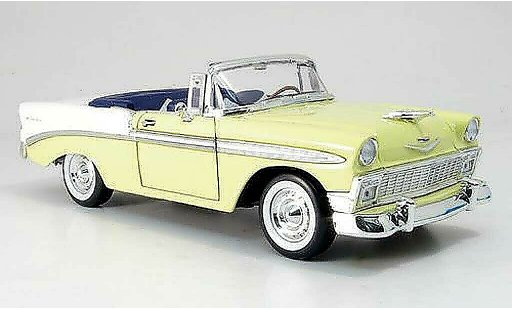 Chevrolet Bel Air Coupe 1/18 Yat Ming 1956 giallo/bianco modellini auto
