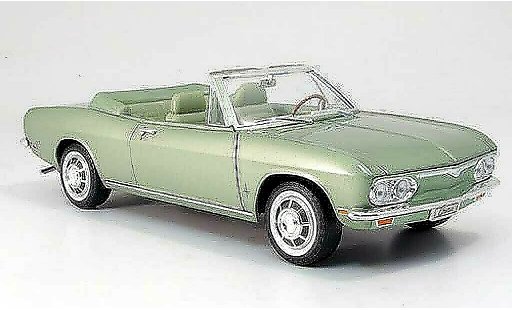 Chevrolet Corvair Convertible 1/18 Yat Ming monza convertibile verde 1969 modellini auto