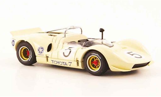 Toyota 7 GP 1968 1/43 Ebbro no.5 beige japan modellini auto