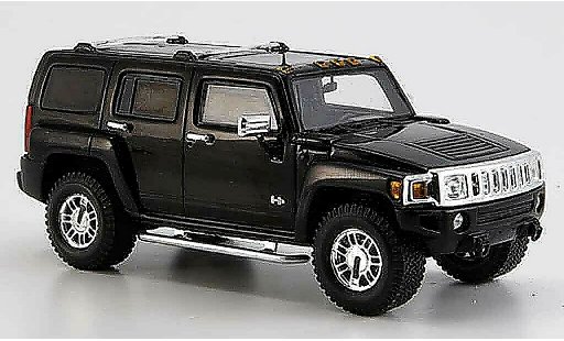 Hummer H3 Base 1/43 Spark nero 2006 modellini auto