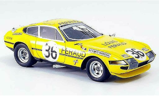 Ferrari 365 GTB/4 1/43 Red Line no.36 achter platz le mans 1972 modellini auto