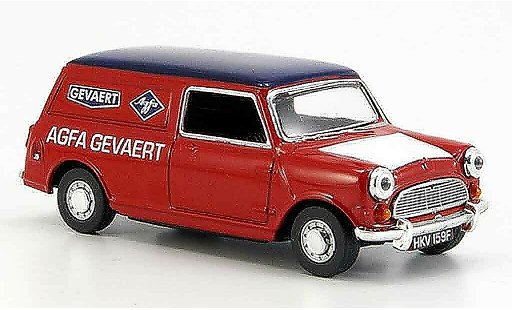 Austin Mini Van utilitaire 1/43 Oxford rosso blu Agfa Gevaert modellini auto