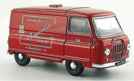 Morris J2 Van 1/43 Oxford rosso Peterborough Co operative modellini auto