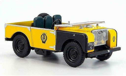 Land Rover 80 Base 1/43 Oxford giallo nero AA modellini auto