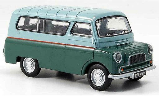 Bedford CA minibus 1/43 Oxford Camper Van grigio verde Fensterbus modellini auto