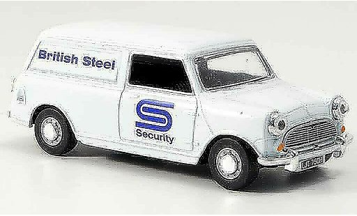 Austin Mini Van utilitaire 1/43 Oxford bianco British Steel furgone modellini auto