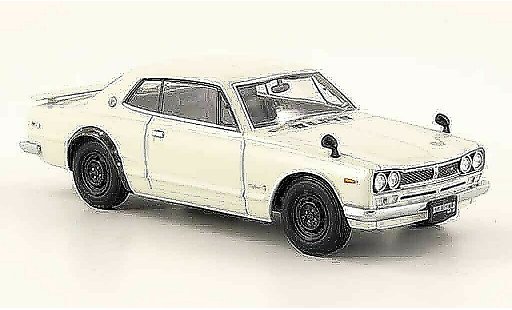 Nissan Skyline 2000 1/43 Ebbro GT R HT (KPGC10) bianco 2 Turer 1971 modellini auto