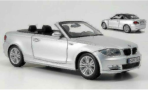 Bmw 118 E88 1/18 Kyosho i cabriolet grigio modellini auto