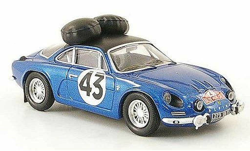 Alpine A110 1600 s 1/43 Trofeu 1600S No.43 Rally Monte Carlo 1968 Larrousse/Callewaert modellini auto