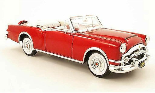 Packard Caribbean Base 1/18 Yat Ming rosso decapotee 1953 modellini auto