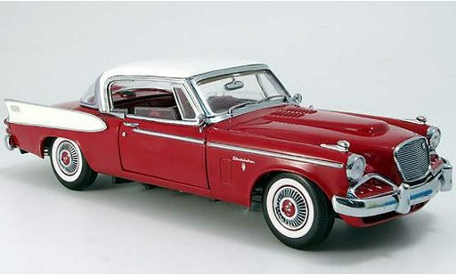 Studebaker Hawk Base 1/18 Yat Ming golden rosso bianco tetto 1958 modellini auto
