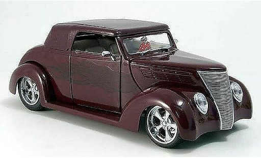 Ford Hot Rod 1937 1/18 Yat Ming convertibile rosso chiuso modellini auto