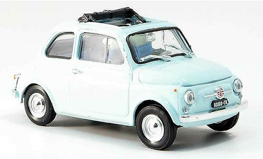 Fiat 500 F 1/43 Brumm blu geoffnetes tetto pieghevole 1965 modellini auto