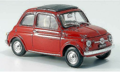 Fiat 500 F 1/43 Brumm rosso chiusoes tetto pieghevole 1965 modellini auto