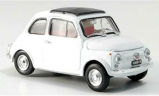 Fiat 500 F 1/43 Brumm bianco chiusoes tetto pieghevole 1965 modellini auto