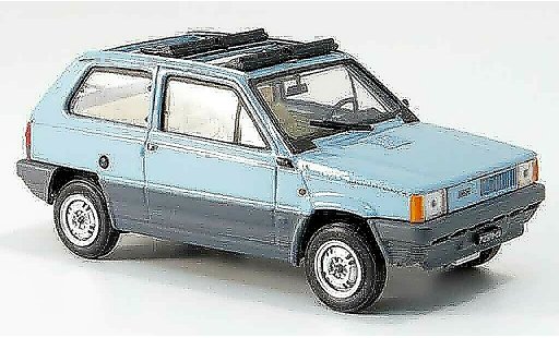 Fiat Panda 45 1/43 Brumm blu geoffnetes Doppeltetto pieghevole 1981 modellini auto
