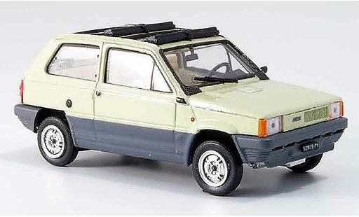 Fiat Panda 45 1/43 Brumm beige geoffnetes Doppeltetto pieghevole 1981 modellini auto
