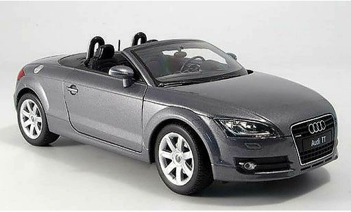 Audi TT roadster 1/18 Welly grigio modellini auto