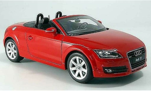 Audi TT roadster 1/18 Welly rosso sans capote modellini auto