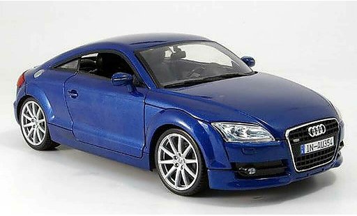Audi TT coupe 1/18 Mondo Motors blu modellini auto