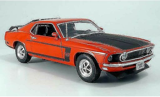 Ford Mustang Boss 1/18 Welly rosso/opaconero modellini auto