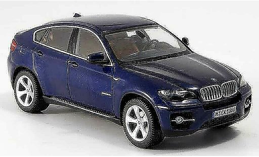 Bmw X6 xdrive 50i 1/43 Schuco E71 50 i blu 2008 modellini auto