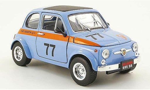 Fiat 500 Abarth 1/18 Mondo Motors 695ss blu no.77 modellini auto