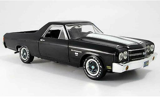 Chevrolet El Camino SS 1/18 Ertl nero 1970 modellini auto