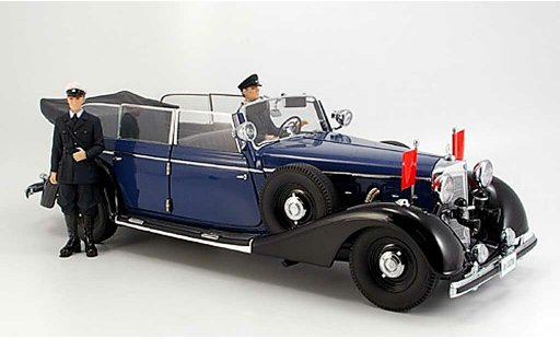 Mercedes 770 Cabriolet 1/18 Signature blu (premium) 1938 modellini auto