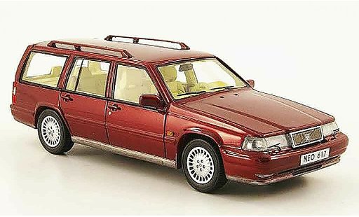 Volvo 960 Estate 1/43 Neo Station wagon rosso 1992 modellini auto