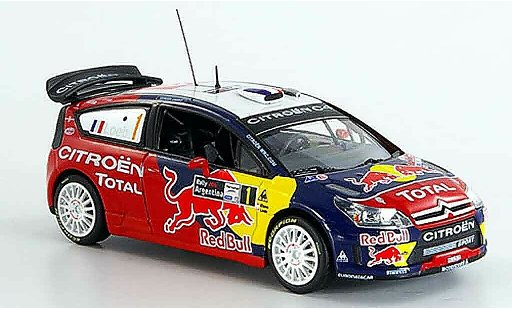 Citroen C4 WRC 2008 1/43 Norev red bull argentine modellini auto