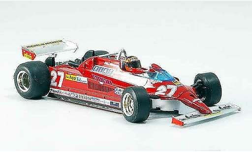 Ferrari 126 CK 1/43 Brumm no.27 gilles villeneuve 25 jahre modellini auto