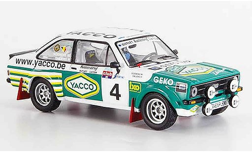Ford Escort RS 1800 1/43 IXO No.4 Snijers Soenes vincitore SPA 2008 modellini auto