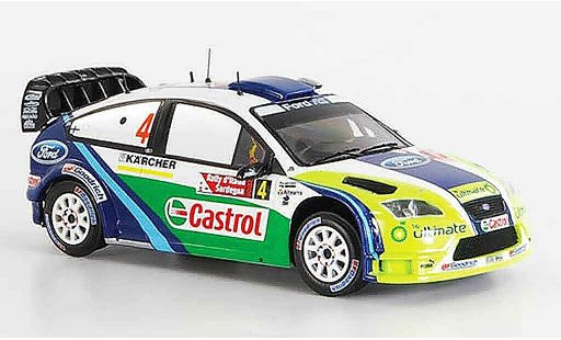 Ford Focus RS WRC 1/43 IXO No.4 BP Hirvonen Lehtinen Zweiter 2006 modellini auto