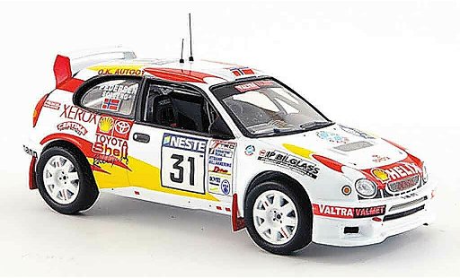 Toyota Corolla WRC 1/43 IXO no.31 rallye finnland 2000 modellini auto