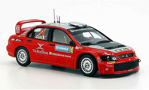 Mitsubishi Lancer Evolution IX 1/43 IXO WRC No. 14 Rally Svezia 2006 modellini auto