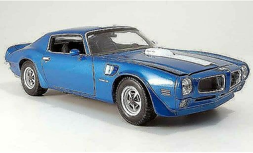 Pontiac Firebird 1972 1/18 Welly trans am blu modellini auto