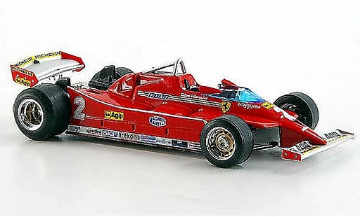 Ferrari 126 C 1/43 Brumm No.2 G Villeneuve Turbo Test GP Imola modellini auto
