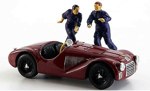 Ferrari 125 F1 1/43 Brumm zwei figuren 1947 modellini auto