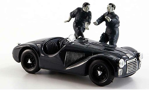 Ferrari 125 F1 1/43 Brumm zwei figuren nero & white view 1947 modellini auto