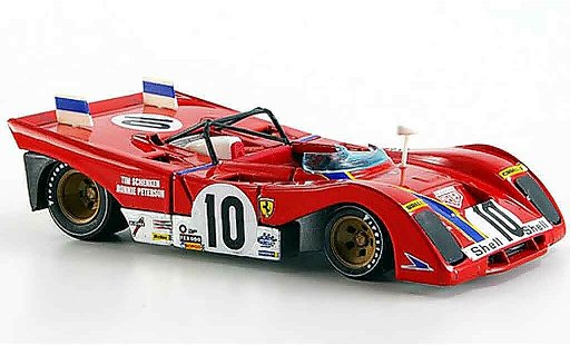 Ferrari 312 PB 1/43 Brumm no.10 peterson schenken brands hatch 1972 modellini auto